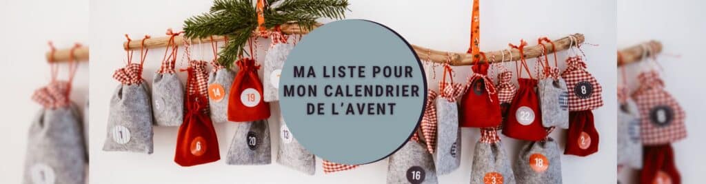 Faire sa liste pour le calendrier de l'avent d'un enfant